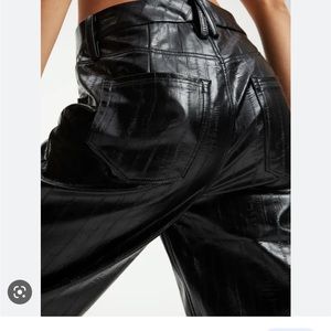 Good American Good 90’s leather pant size 6 BNWT
